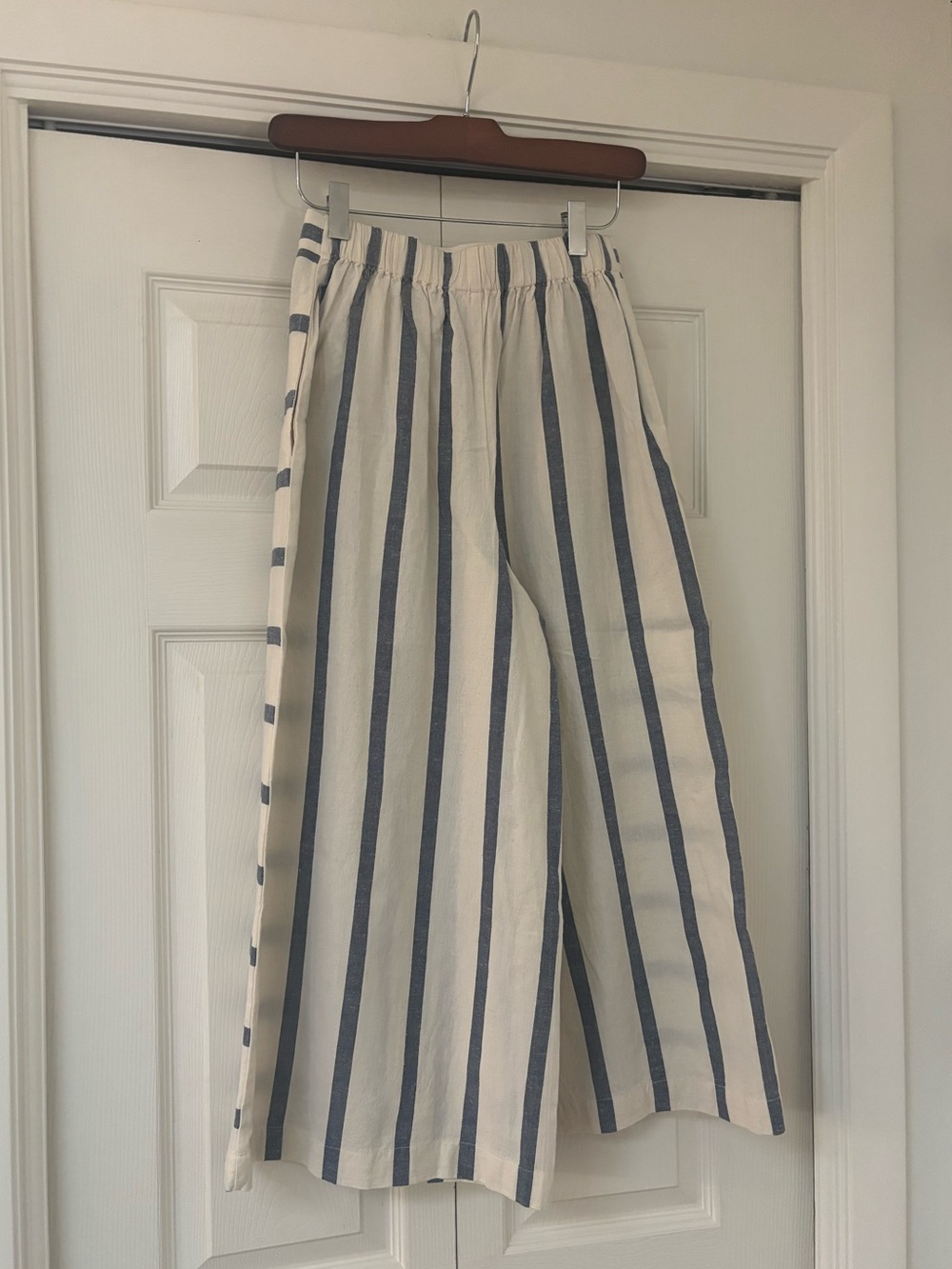 MAEVE ANTHROPOLOGIE Striped Sailor Culotte Pants with Pockets - Picture 12 of 15